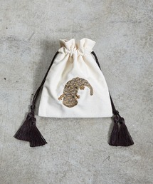 FLAPPER（フラッパー）の「FLAPPER:アニマル刺繍巾着ポーチ2（ポーチ）」