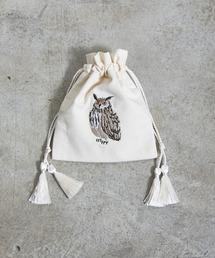 FLAPPER（フラッパー）の「FLAPPER:アニマル刺繍巾着ポーチ2（ポーチ）」