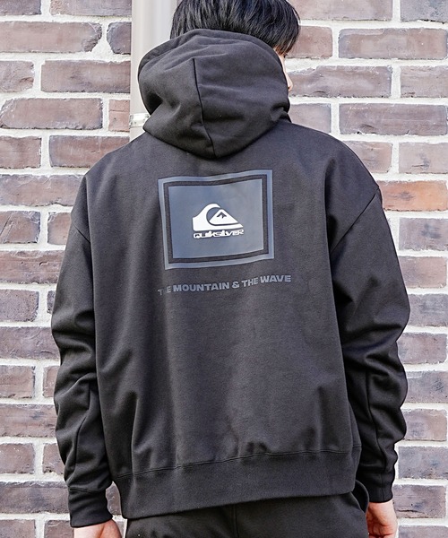 Quiksilver(クイックシルバー)の「【ムラサキスポーツ別注】QUIKSILVER/クイックシルバー 撥水パーカー セットアップ対応 バックプリント QPO234609M(パーカー・メンズ・ブラック/チャコールグレー/ヘザーグレー・L/XL/M)」の8枚目の写真