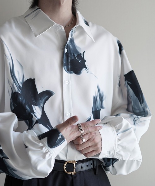NILWAY（ニルウェイ）の「Assorted design pattern shirt/総柄/花柄シャツ/オーバーサイズ（シャツ/ブラウス