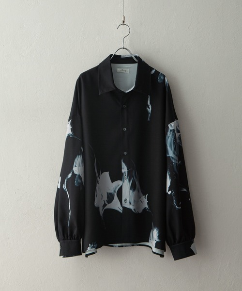 NILWAY(ニルウェイ)の「Assorted design pattern shirt/総柄/花柄シャツ/オーバーサイズ(シャツ/ブラウス・メンズ・ブラック系/ホワイト系/ホワイト×ブラック/ブラック×グリーン/ブラック×ブルー/ブラック×ホワイト/ブラック系1/ブラック系2/ホワイト系1/ホワイト系2/ブラック系3/ブラック系4/ブラック系5/ホワイト系3・X-LARGE/LARGE/MEDIUM/SMALL)」の21枚目の写真