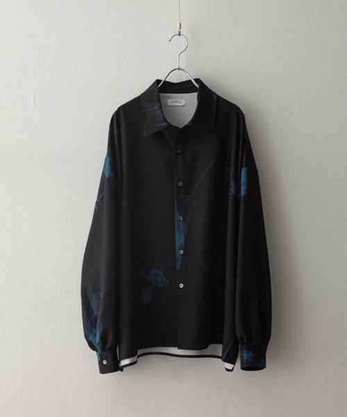 NILWAY(ニルウェイ)の「Assorted design pattern shirt/総柄/花柄シャツ/オーバーサイズ(シャツ/ブラウス・メンズ・ブラック系/ホワイト系/ホワイト×ブラック/ブラック×グリーン/ブラック×ブルー/ブラック×ホワイト/ブラック系1/ブラック系2/ホワイト系1/ホワイト系2/ブラック系3/ブラック系4/ブラック系5/ホワイト系3・X-LARGE/LARGE/MEDIUM/SMALL)」の22枚目の写真