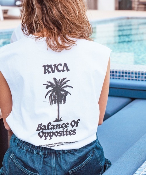 RVCA(ルーカ)の「RVCA メンズ 【AZUL】 RVCA X AZUL SLEECELE タンクトップ【2023年夏モデル】/ルーカ×アズールコラボレーションバックプリントノースリーブタンクトップ(タンクトップ・メンズ・ホワイト/ブラック・FREE)」の6枚目の写真