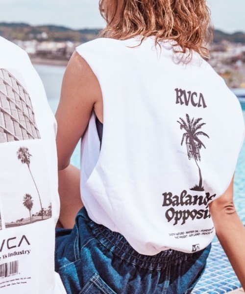 RVCA(ルーカ)の「RVCA メンズ 【AZUL】 RVCA X AZUL SLEECELE タンクトップ【2023年夏モデル】/ルーカ×アズールコラボレーションバックプリントノースリーブタンクトップ(タンクトップ・メンズ・ホワイト/ブラック・FREE)」の7枚目の写真