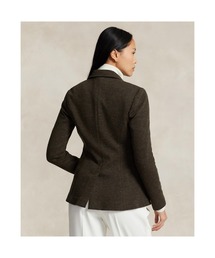 LAUREN RALPH LAUREN ヘリンボーン ジャカードニット ブレザー ロゴ ダブルニット ブレザー | ラルフ ローレン公式オンラインストア