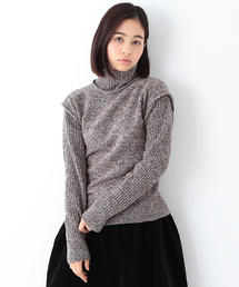 BEAMS BOY | BEAMS BOY / 5ゲージ エリ袖リブ タートルネック ■▼(ニット/セーター)