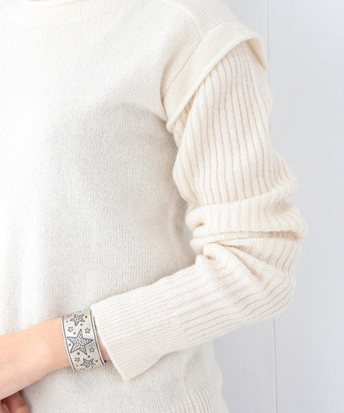 BEAMS BOY(ビームスボーイ)の「BEAMS BOY / 5ゲージ エリ袖リブ タートルネック(ニット/セーター・レディース・グレー/ブラウン/ナチュラル・ONE SIZE)」の17枚目の写真