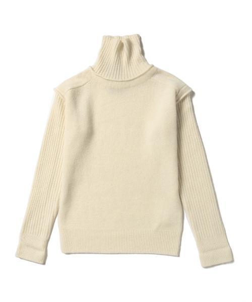 BEAMS BOY(ビームスボーイ)の「BEAMS BOY / 5ゲージ エリ袖リブ タートルネック(ニット/セーター・レディース・グレー/ブラウン/ナチュラル・ONE SIZE)」の20枚目の写真