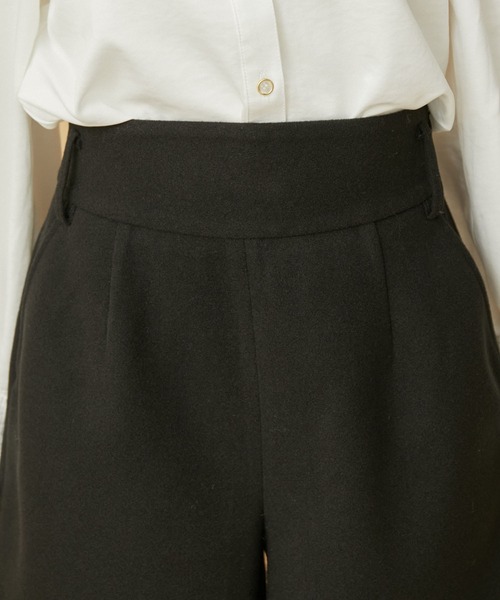 VIS（ビス）の「ハイウエスト圧縮ショートパンツ（スラックス・レディース・ベージュ系その他/ブラック・S/M）」の14枚目の写真