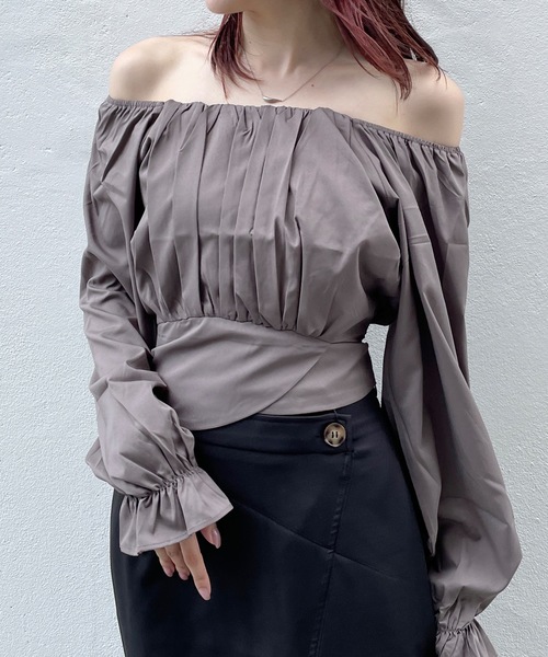 one way（ワンウェイ）の「長袖BACKリボンブラウス（シャツ/ブラウス・レディース・グレー/ブラック/ホワイト・FREE）」の14枚目の写真