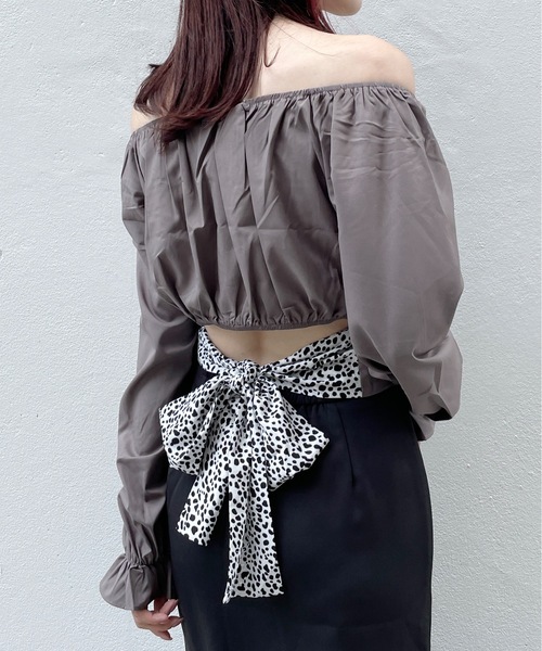 one way（ワンウェイ）の「長袖BACKリボンブラウス（シャツ/ブラウス・レディース・グレー/ブラック/ホワイト・FREE）」の16枚目の写真