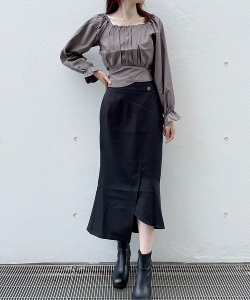 one way（ワンウェイ）の「長袖BACKリボンブラウス（シャツ/ブラウス・レディース・グレー/ブラック/ホワイト・FREE）」の9枚目の写真