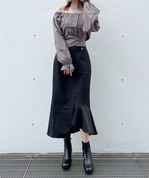 one way（ワンウェイ）の「長袖BACKリボンブラウス（シャツ/ブラウス・レディース・グレー/ブラック/ホワイト・FREE）」の5枚目の写真