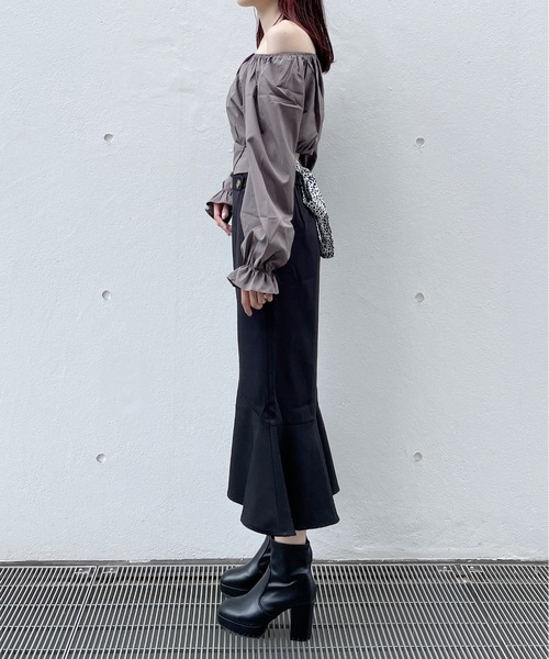 one way（ワンウェイ）の「長袖BACKリボンブラウス（シャツ/ブラウス・レディース・グレー/ブラック/ホワイト・FREE）」の6枚目の写真