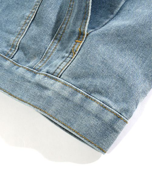 neos（ネオス）の「【neos -addictive design-】ルーズシルエット ダメージ加工 ビンテージウォッシュ デニム ジャケット（デニムジャケット・メンズ・ブルー/ブラック・LARGE/MEDIUM/X-LARGE）」の22枚目の写真