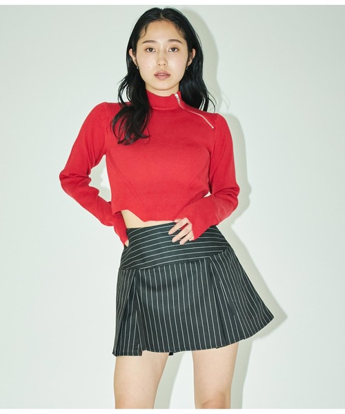 ANLIBERTY ANAP(アンリバティアナップ)の「ピンストライプボックスミニスカート【セットアップ対応】(スカート・レディース・グレー/ブラック・M/S)」の22枚目の写真