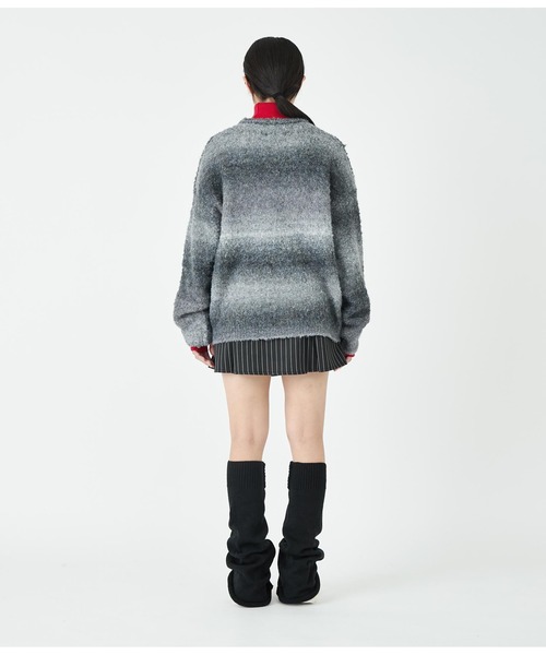 ANLIBERTY ANAP(アンリバティアナップ)の「ピンストライプボックスミニスカート【セットアップ対応】(スカート・レディース・グレー/ブラック・M/S)」の6枚目の写真