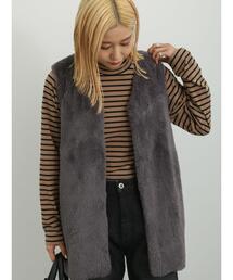 Samansa Mos2 blue | ファーベスト(ベスト)