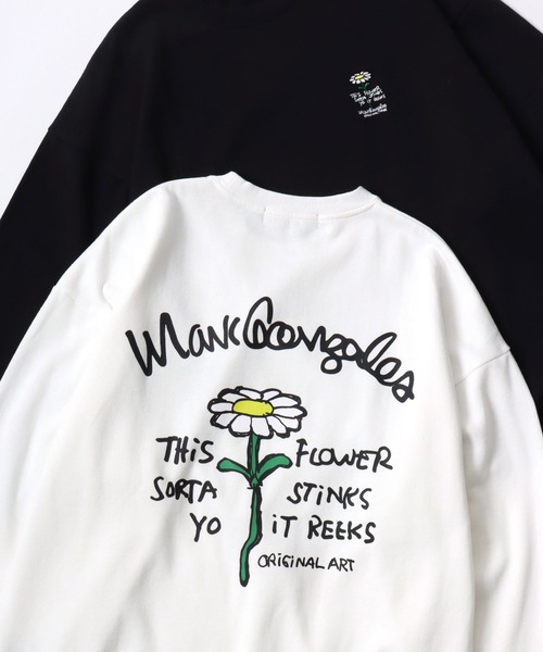 Mark Gonzales（マーク・ゴンザレス）の「MARK GONZALES ARTWORK COLLECTION/マークゴンザレス 別注 オーバーサイズ 裏起毛 ストリート バックプリント スウェット トレーナー/長袖 トップス プルオーバー/レディース メンズ（スウェット・メンズ・ホワイト系その他/ブラック系その他/ブラック/グレー系その他2/アッシュグレー/ブラック系その他2/グレー系その他/ホワイト/ホワイト系その他2/ホワイト系その他3/ブラック系その他4/グレー系その他3/グレー系その他4/グレー系その他5/ホワイト系その他5/ホワイト系その他4/ブラック系その他3/ブラック系その他5/ブラック系1/ブラック系3/ブラック系/ホワイト系/ホワイト系1/ホワイト系2/ホワイト系3/ブラック系2・L/M/XL）」の8枚目の写真