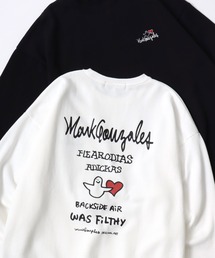 MARK GONZALES ARTWORK COLLECTION/マークゴンザレス 別注 オーバーサイズ 裏起毛 ストリート バックプリント スウェット トレーナー/長袖 トップス プルオーバー/レディース メンズ