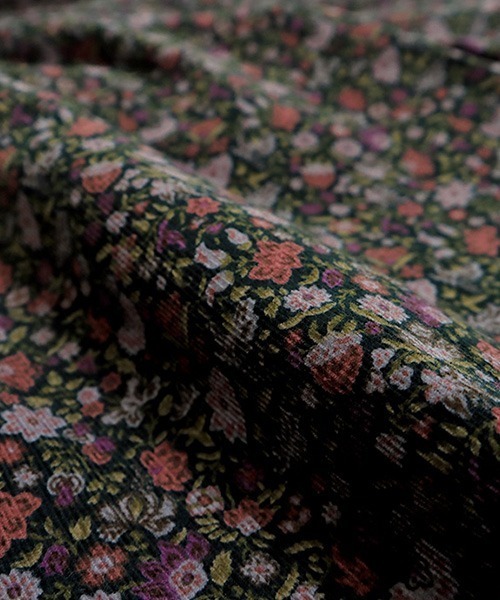 NARU FACTORY（ナルファクトリー）の「花柄コーデュロイ エッグパンツ（その他パンツ・レディース・グリーン系その他/ブラック・FREE）」の13枚目の写真