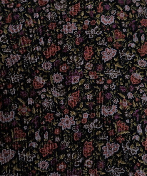 NARU FACTORY（ナルファクトリー）の「花柄コーデュロイ エッグパンツ（その他パンツ・レディース・グリーン系その他/ブラック・FREE）」の14枚目の写真