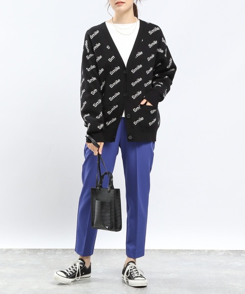 GLOBAL WORK Smile Seed Store（グローバルワーク スマイルシードストア）の「ジャガード柄Ｖカーデ/908047（カーディガン/ボレロ・レディース・グレー系その他7/ホワイト系その他7/ダークグレー・LARGE/MEDIUM/SMALL/X-LARGE）」の17枚目の写真