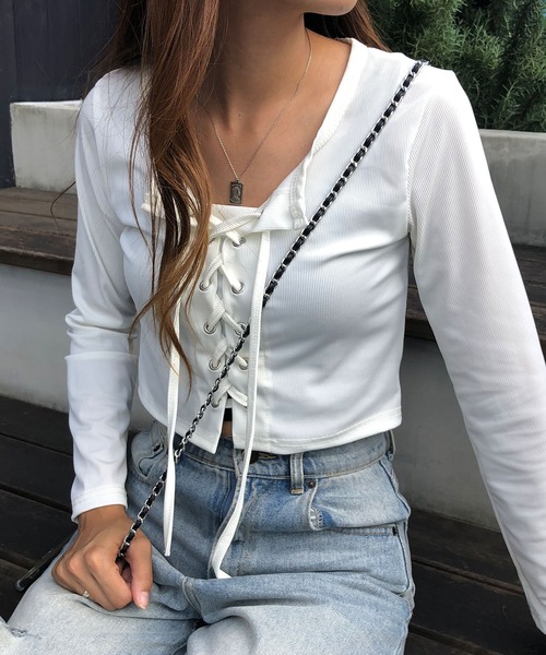 GLAMOROUS JANE（グラマラスジェーン）の「レースアップクロップド丈