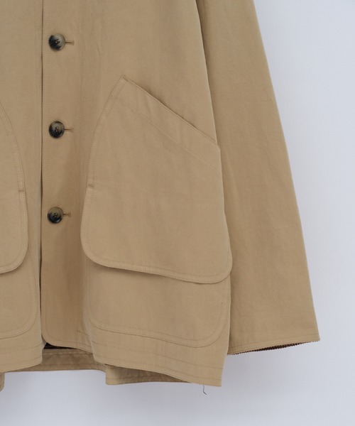 WHIMSIC（ウィムジック）の「【UNISEX/SETUP対応】フィールドジャケット（ブルゾン・メンズ・ベージュ/ネイビー・FREE）」の6枚目の写真