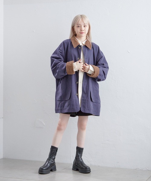 WHIMSIC（ウィムジック）の「【UNISEX/SETUP対応】フィールドジャケット（ブルゾン・メンズ・ベージュ/ネイビー・FREE）」の20枚目の写真