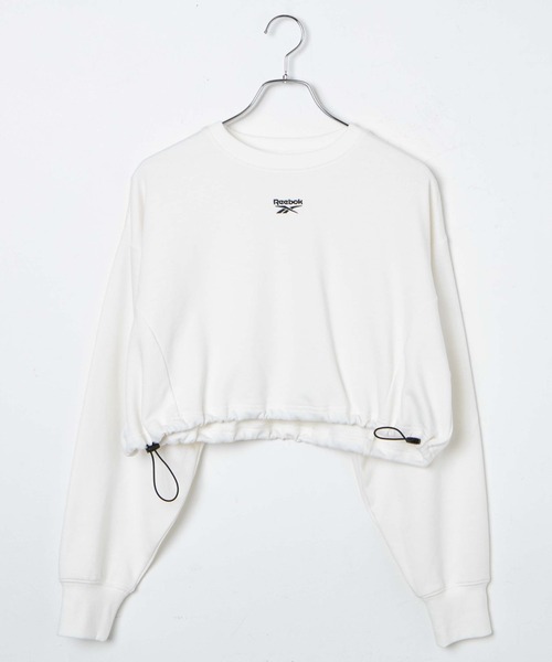 Reebok（リーボック）の「∴WEGO/別注Reebok ショートドロストスウェット（スウェット・レディース・オフホワイト/ブラック/杢グレー・FREE）」の9枚目の写真