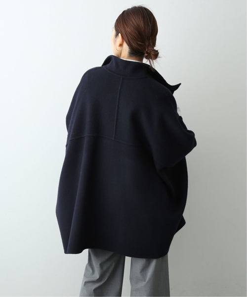 スタンドカラーダブルフェイスポンチョ WEB限定/追加》スタンドカラーダブルフェイスポンチョ（ポンチョ