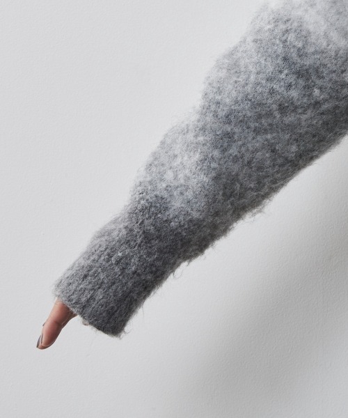 CHIC STYLE（シックスタイル）の「＜大きいサイズ＞グラデーションニットプルオーバー シックスタイル（ニット/セーター・レディース・グレー系/ブラウン系・L/LL/3L/4L/5L）」の21枚目の写真