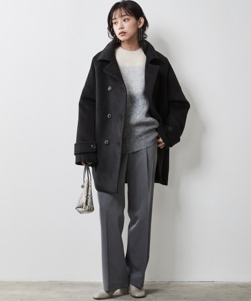 CHIC STYLE（シックスタイル）の「＜大きいサイズ＞グラデーションニットプルオーバー シックスタイル（ニット/セーター・レディース・グレー系/ブラウン系・L/LL/3L/4L/5L）」の13枚目の写真