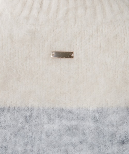 CHIC STYLE（シックスタイル）の「＜大きいサイズ＞グラデーションニットプルオーバー シックスタイル（ニット/セーター・レディース・グレー系/ブラウン系・L/LL/3L/4L/5L）」の19枚目の写真