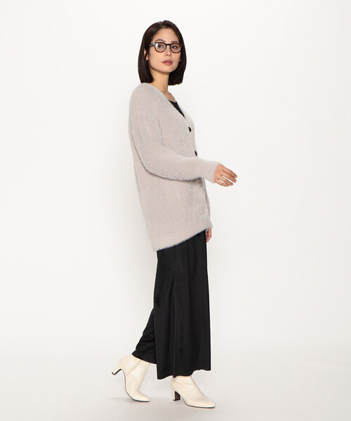 COMME CA ISM(コムサイズム)の「ベロア ワイドパンツ(その他パンツ・レディース・ブラック/ダークブラウン/グレー・M/L)」の7枚目の写真