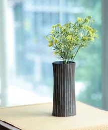 fennica（フェニカ）の「浦富焼 / 平田俊之 黒刷毛 花器 花瓶（フラワーベース）」