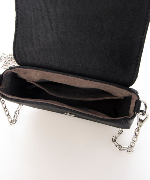 cache cache（カシュ カシュ）の「カシュカシュ cachecache / ビジューバックルチェーンショルダー（ショルダーバッグ・レディース・ブルー/シルバー/ブラック・FREE）」の7枚目の写真