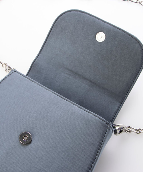 cache cache（カシュ カシュ）の「カシュカシュ cachecache / ビジューバックルチェーンショルダー（ショルダーバッグ・レディース・ブルー/シルバー/ブラック・FREE）」の16枚目の写真