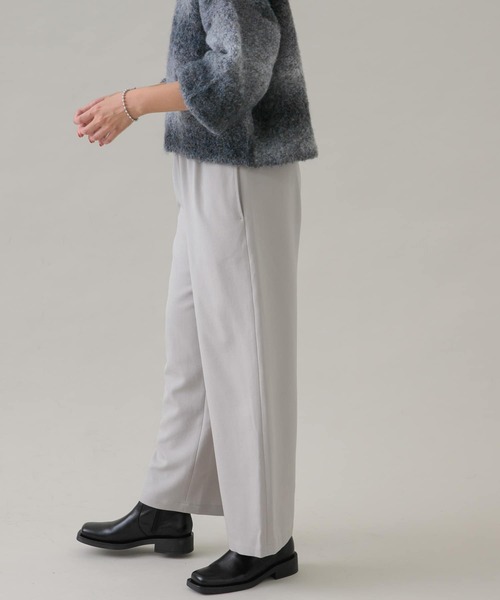 URBAN RESEARCH Sonny Label(アーバンリサーチサニーレーベル)の「『UR TECH SMOOTHLUXE』ウールライクワイドパンツ(その他パンツ・レディース・ブラック/ライトグレー・38/36)」の14枚目の写真
