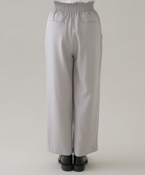 URBAN RESEARCH Sonny Label(アーバンリサーチサニーレーベル)の「『UR TECH SMOOTHLUXE』ウールライクワイドパンツ(その他パンツ・レディース・ブラック/ライトグレー・38/36)」の20枚目の写真