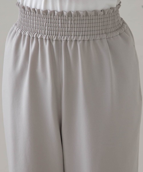 URBAN RESEARCH Sonny Label(アーバンリサーチサニーレーベル)の「『UR TECH SMOOTHLUXE』ウールライクワイドパンツ(その他パンツ・レディース・ブラック/ライトグレー・38/36)」の21枚目の写真