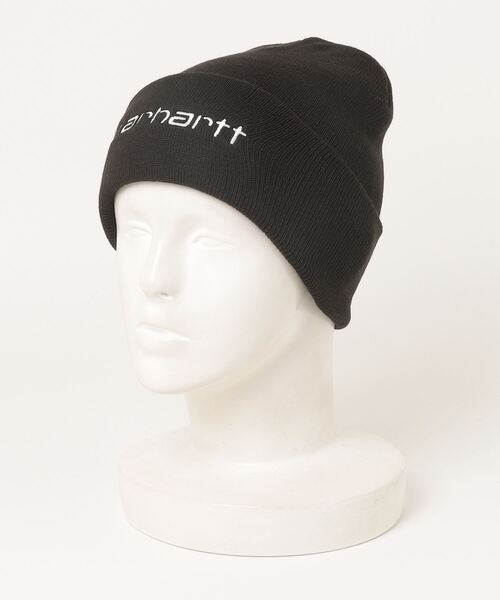Carhartt（カーハート）の「Carhartt WIP/カーハートダブリューアイピー ビーニー SCRIPT BEANIE I030884（ニットキャップ/ビーニー・メンズ・オリーブ/アイボリー/ブラック×ホワイト/ブラック/ブラウン/パープル・FREE）」の16枚目の写真