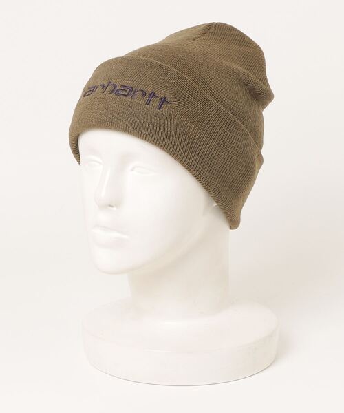 Carhartt（カーハート）の「Carhartt WIP/カーハートダブリューアイピー ビーニー SCRIPT BEANIE I030884（ニットキャップ/ビーニー・メンズ・オリーブ/アイボリー/ブラック×ホワイト/ブラック/ブラウン/パープル・FREE）」の18枚目の写真