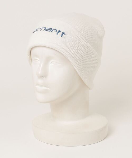 Carhartt（カーハート）の「Carhartt WIP/カーハートダブリューアイピー ビーニー SCRIPT BEANIE I030884（ニットキャップ/ビーニー・メンズ・オリーブ/アイボリー/ブラック×ホワイト/ブラック/ブラウン/パープル・FREE）」の20枚目の写真