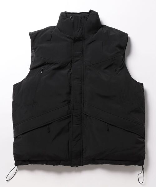 セール】ビッグシルエット ナイロンワッシャー ミリタリー 中綿ベスト