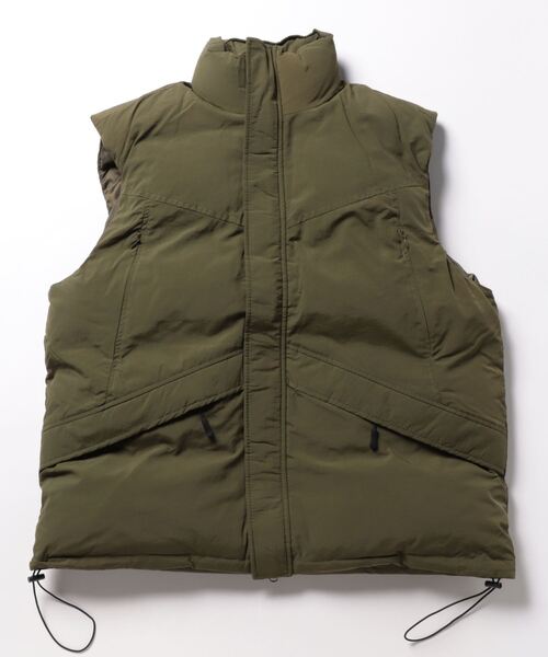 セール】ビッグシルエット ナイロンワッシャー ミリタリー 中綿ベスト