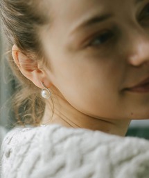 Ops. | パールピアス ドロップピアス 金属アレルギー対応【Afrizo-fyra アフリジオ・フィーラ】(ピアス（両耳用）)