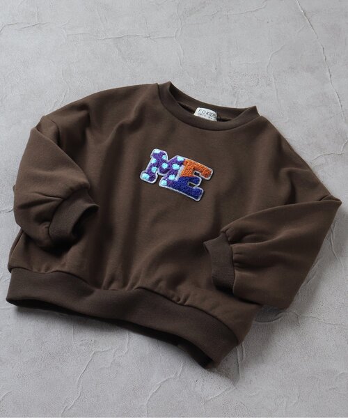 F.O.KIDS(エフオーキッズ)の「【裏シャギー・あったか】アップリケトレーナー(スウェット・キッズ・アイボリー/グリーン/グレー/マスタード/ブラウン・120/100/80/140/95/110/90/130)」の3枚目の写真