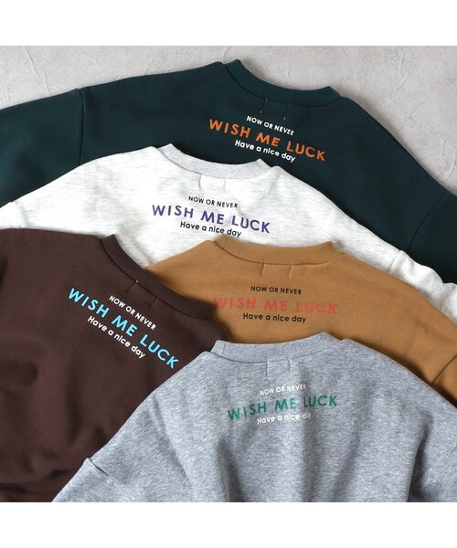 F.O.KIDS(エフオーキッズ)の「【裏シャギー・あったか】アップリケトレーナー(スウェット・キッズ・アイボリー/グリーン/グレー/マスタード/ブラウン・120/100/80/140/95/110/90/130)」の14枚目の写真